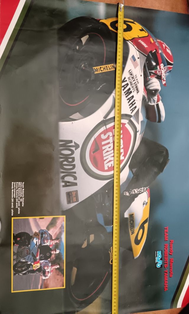Poster Randy Mamola Rombo Yamaha Nordica Lucky Str