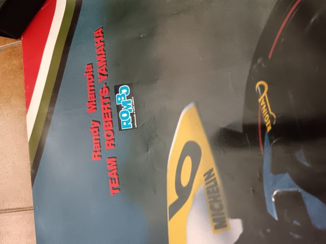 Poster Randy Mamola Rombo Yamaha Nordica Lucky Str