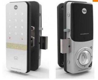 YALE CERRADURA DIGITAL PUERTA CRISTAL
