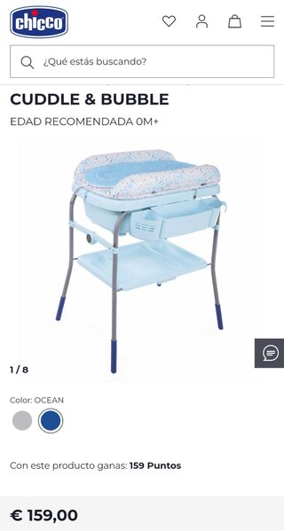 Bañera-cambiador bebé