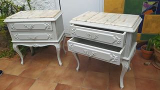 Conjunto mesitas de noche vintage