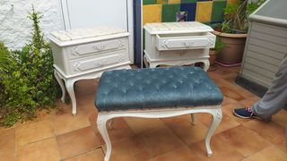 Conjunto mesitas de noche vintage