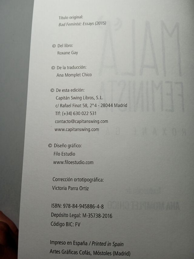 Mala Feminista, Roxane Gay