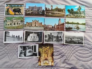 MADRID. Lote 14 postales antiguas, nuevas, sin uso