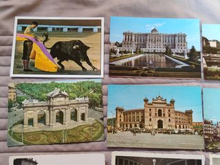 MADRID. Lote 14 postales antiguas, nuevas, sin uso