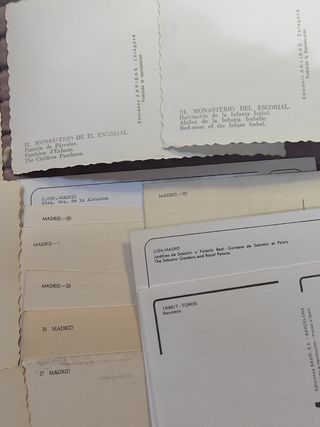 MADRID. Lote 14 postales antiguas, nuevas, sin uso