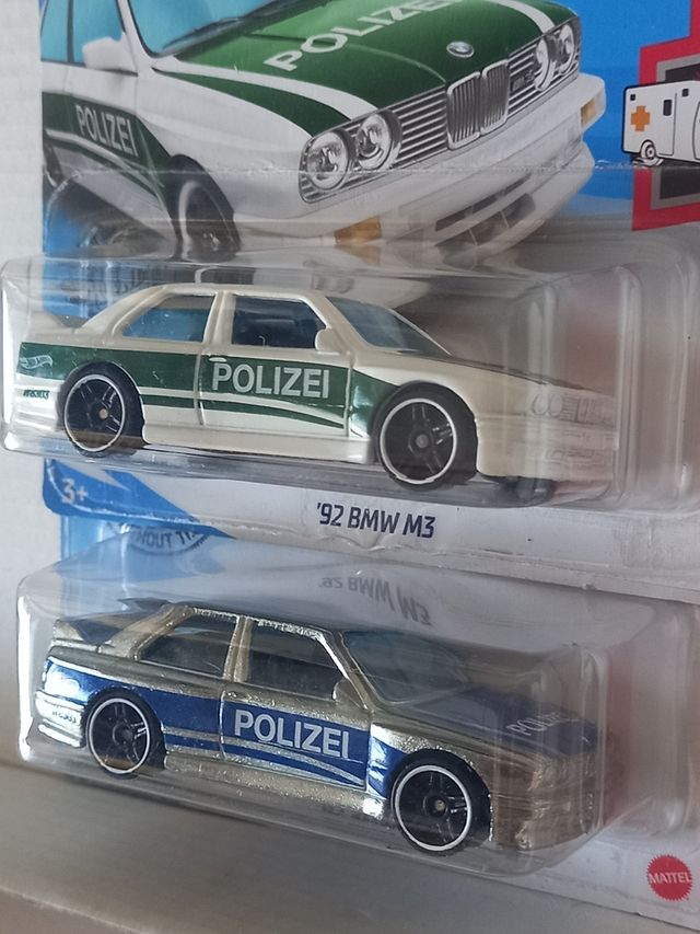 Conj 2 hot wheels 92 bmw m3 1 deles zamac