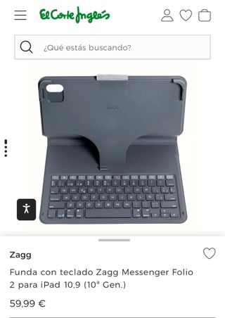 Funda con teclado para tablet bluetooth