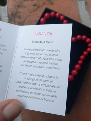 Collana vetro di murano