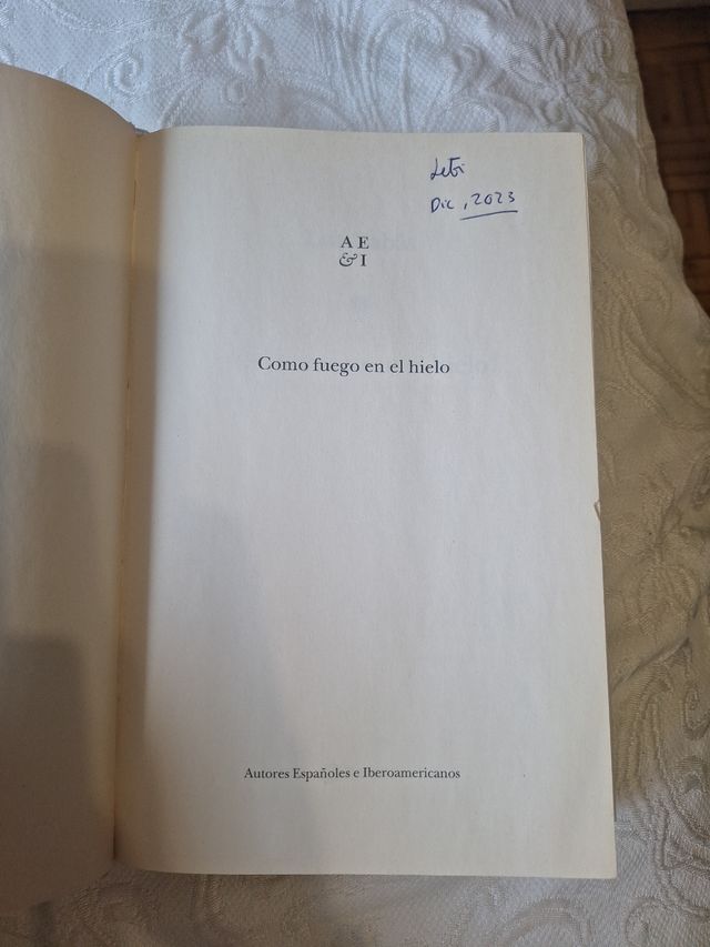 Como fuego en el Hielo