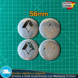 X4 Emblemas Renault 56mm Pegatinas Tapacubos Bujes