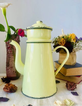 Cafetera vintage francesa decorativa