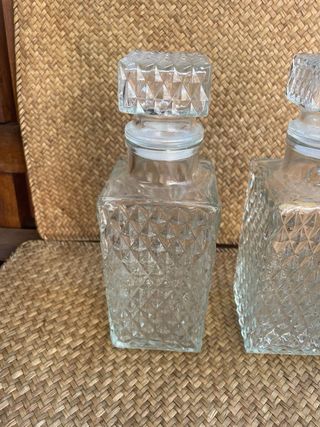2 BOTELLLAS Licoreras Vintage