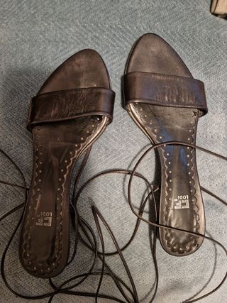 Sandalias piel tiras Lodi