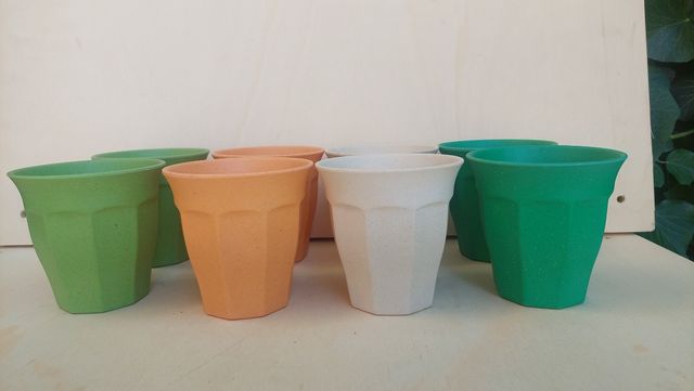 Bicchieri  fibra bamboo