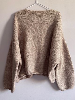 Jersey amplio rosa palo t L Pull&bear
