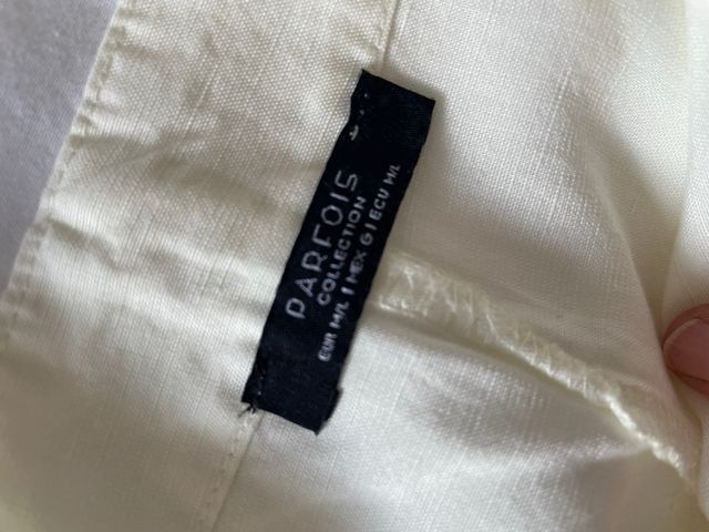 Peto corto de lino beige t L Parfois