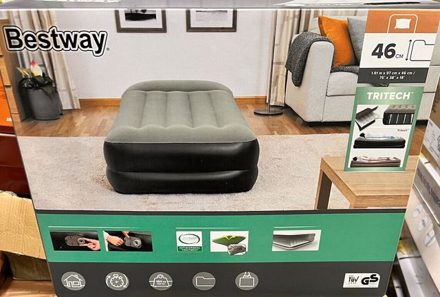 MATERASSO LETTO SINGOLO GONFIABILE con POMPA INTEG
