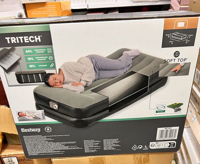 MATERASSO LETTO SINGOLO GONFIABILE con POMPA INTEG