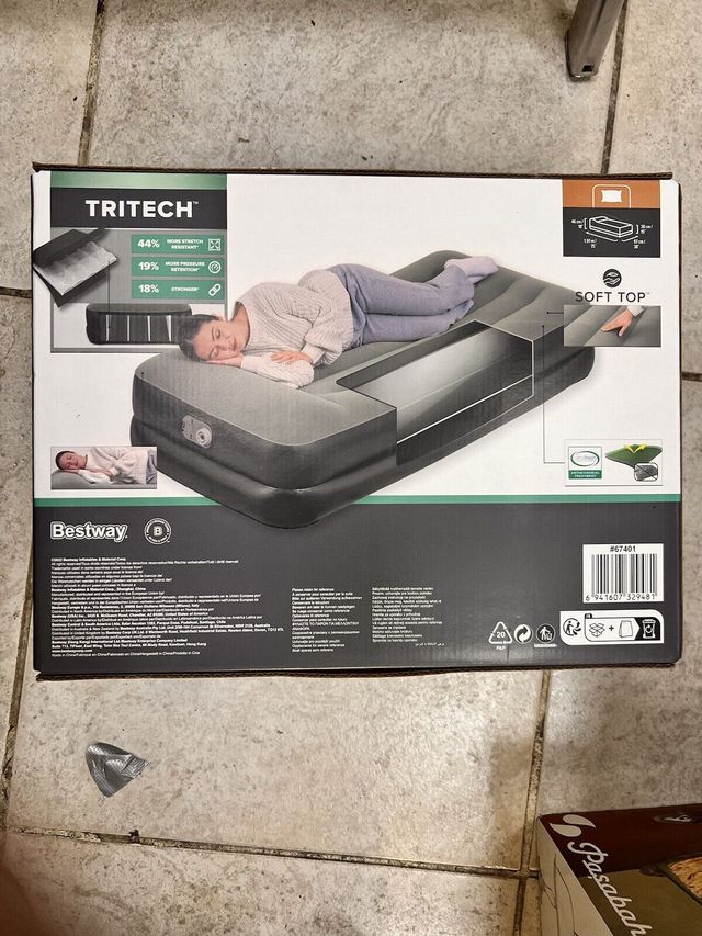 MATERASSO LETTO SINGOLO GONFIABILE con POMPA INTEG