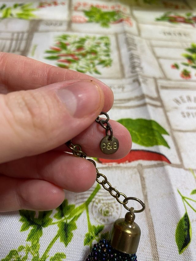 Collana Pull&Bear perline viola