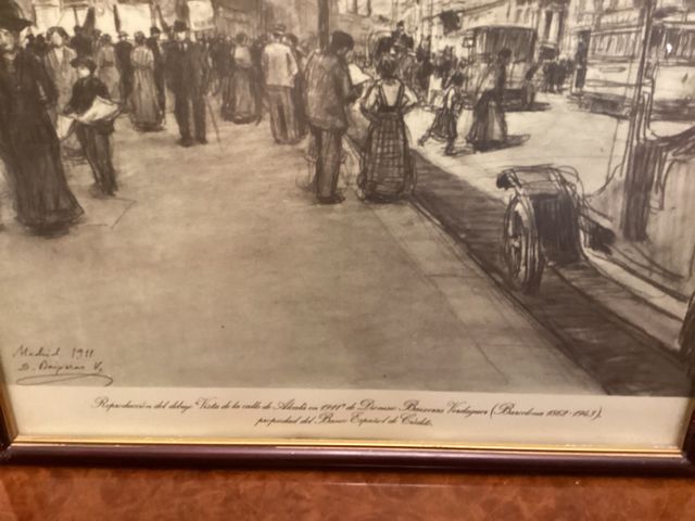 Lámina ”Vista calle Alcalá (Madrid) en 1911”
