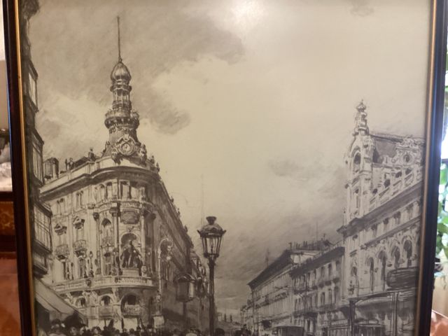 Lámina ”Vista calle Alcalá (Madrid) en 1911”