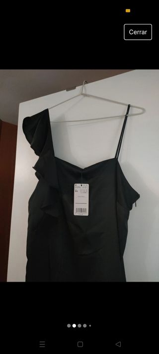 Vestido  nochevieja negro mango 