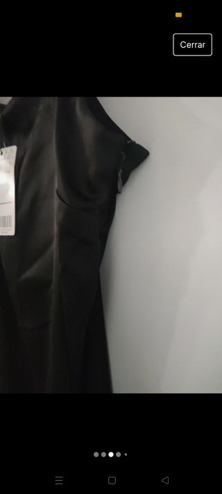 Vestido  nochevieja negro mango 