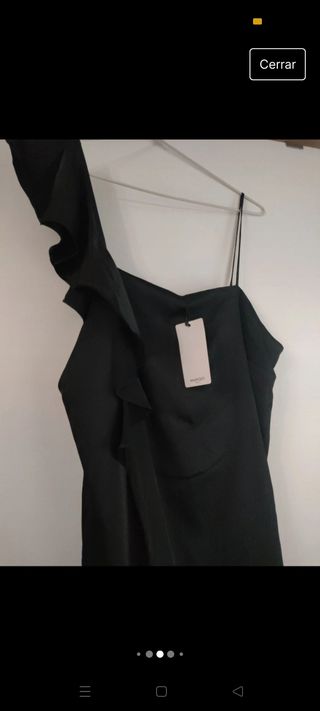 Vestido  nochevieja negro mango 