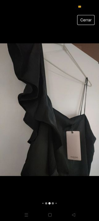 Vestido  nochevieja negro mango 
