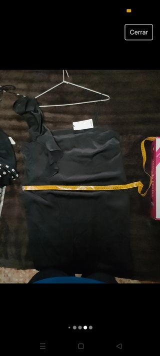 Vestido  nochevieja negro mango 