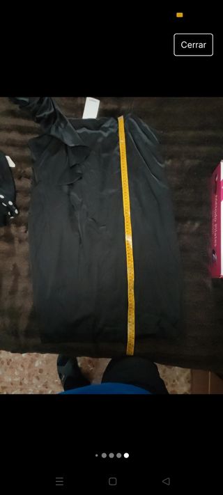 Vestido  nochevieja negro mango 