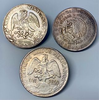 Lote monedas antiguas México
