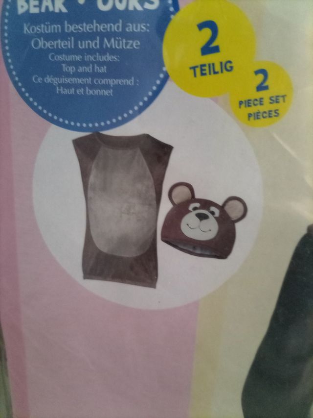 Disfraz de oso 4-6 años
