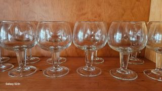 Copas cristal  grandes 30 circular x 15 alto.