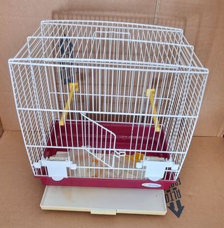 Gabbia per uccelli gabbietta per uccellini metallo