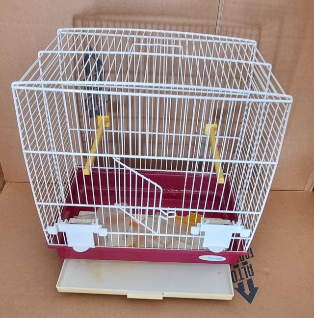 Gabbia per uccelli gabbietta per uccellini metallo