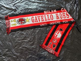 Bufanda fútbol Milan Gavello Rossonera años 90