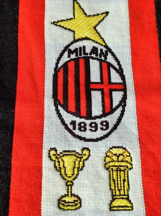 Bufanda fútbol Milan Gavello Rossonera años 90