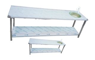 MESA DE TRABAJO CON FREGADERO INDUSTRIAL