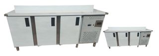 BAJO MOSTRADOR 3 PUERTAS INDUSTRIAL ACERO INOX