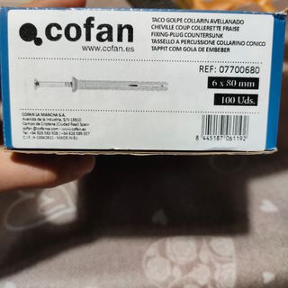 Tassello a percussione 6x80mm