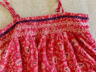 Mono  rojo niña tirantes , talla 12 años