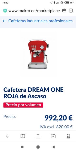 Cafetera express Ascaso 