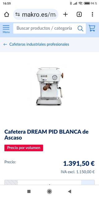 Cafetera express Ascaso 
