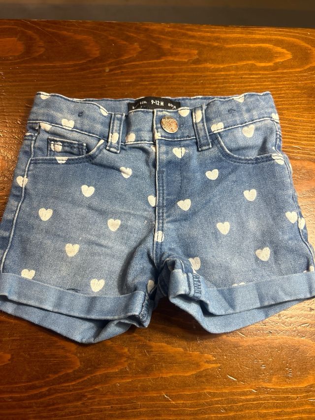 Patalon corto baby 9 a 12 mess de niña