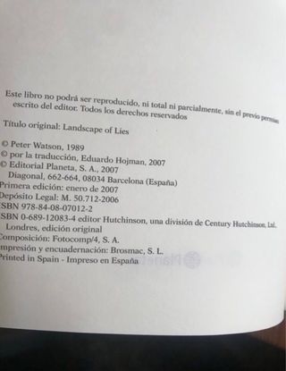 Paisaje con mentiras 