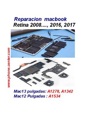 Reparación Placas Base MacBook 2008 …2017 