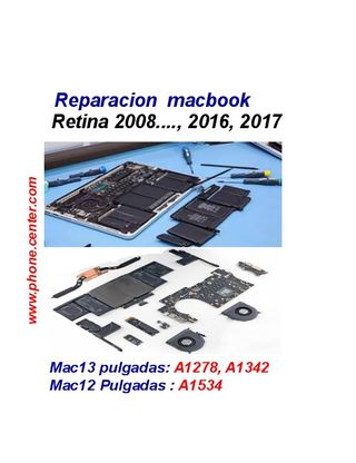 Reparación Placas Base MacBook 2008 …2017 